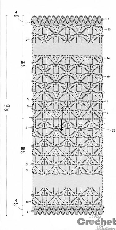 crochet scarf of triangles pattern crochet scarf of triangles pattern