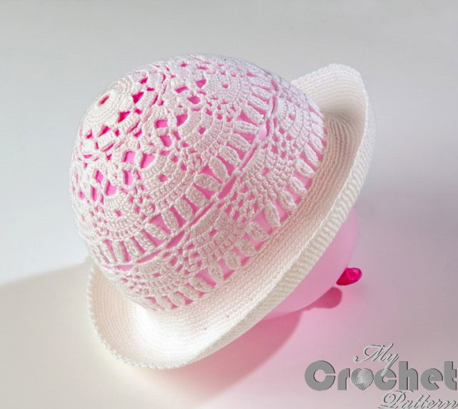 White crochet baby hat Gabriel photo White crochet baby hat Gabriel photo