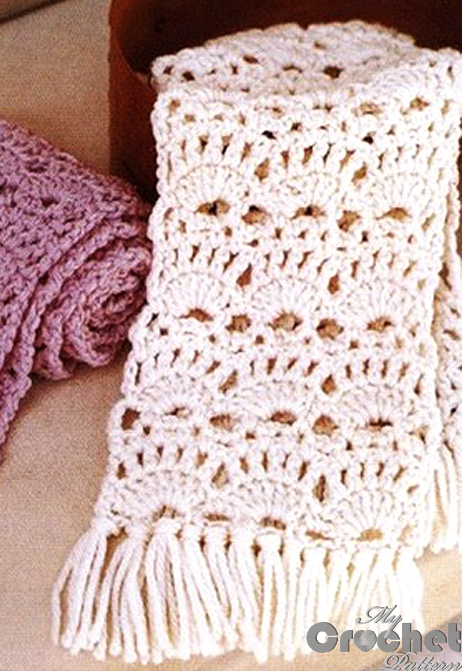 white and purple crochet lace scarfves photo preview white and purple crochet lace scarfves photo preview