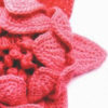Beautiful red crochet peony flower preview