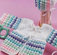 Colored crochet blouse pattern preview