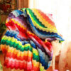 Crochet colorful blanket pattern - rainbow preview
