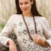Crochet sweater with filet pattern preview