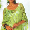 Light green crochet poncho preview