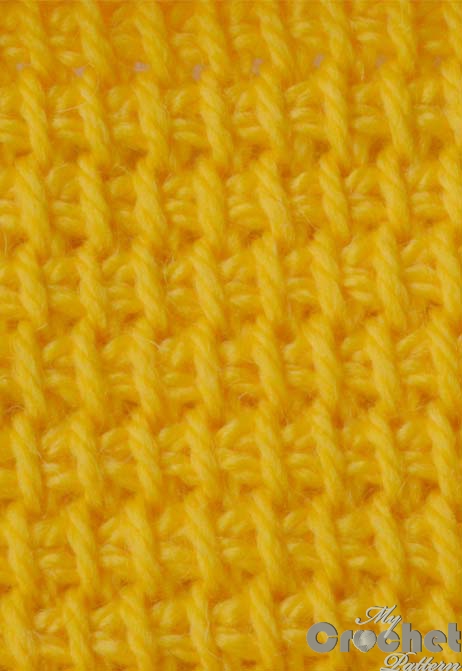 Simple stitch for tunisian crochet patterns preview