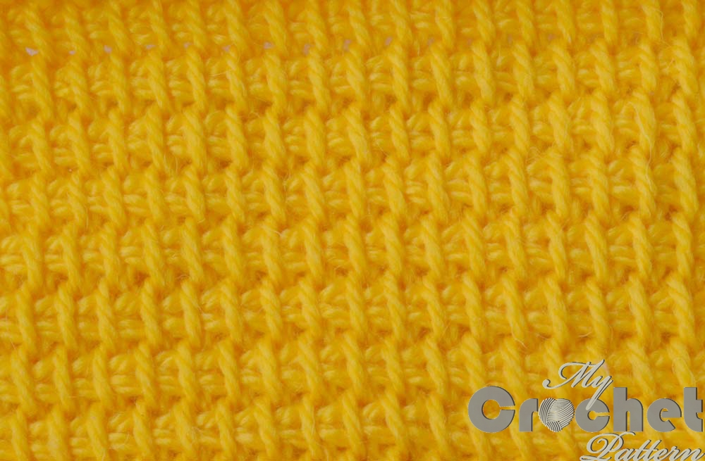 Simple stitch for tunisian crochet patterns photo
