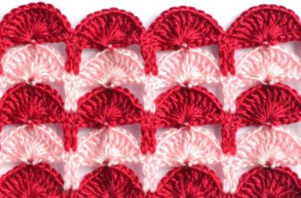 multicolor crochet shell pattern photo