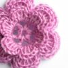 crochet small pink rose photo