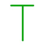 half double crochet - hdc - stitch symbol