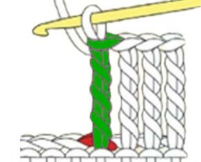 how to do a double treble crochet - step 6