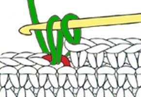 how to do a single crochet - step 3