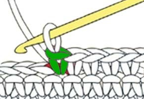 how to do a single crochet - step 5