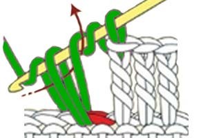 how to do a treble crochet - step 3 how to do a treble crochet - step 3