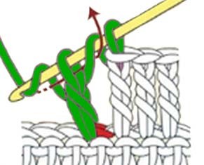 how to do a treble crochet - step 4 how to do a treble crochet - step 4