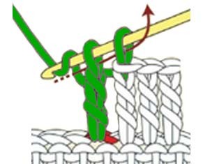 how to do a treble crochet - step 5 how to do a treble crochet - step 5