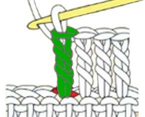 how to do a treble crochet - step 6 how to do a treble crochet - step 6