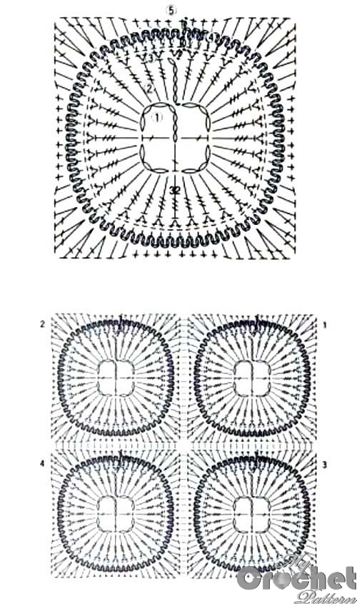 pink square 3d motif pattern