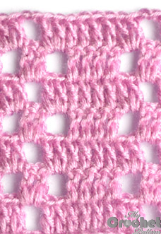 purple filet pattern with squares