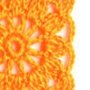 square orange flower motif