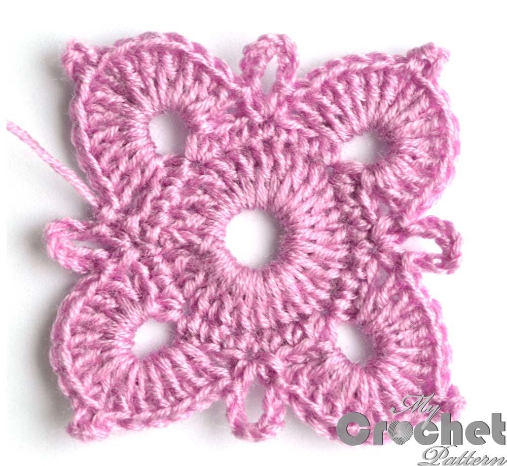 square purple flower motif - big photo square purple flower motif - big photo