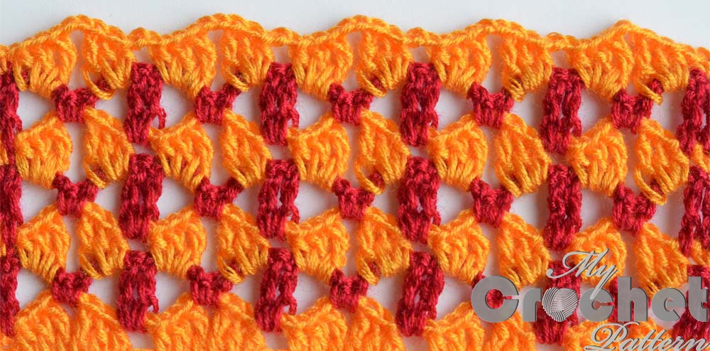 orange lace pattern red stripes big photo orange lace pattern red stripes big photo