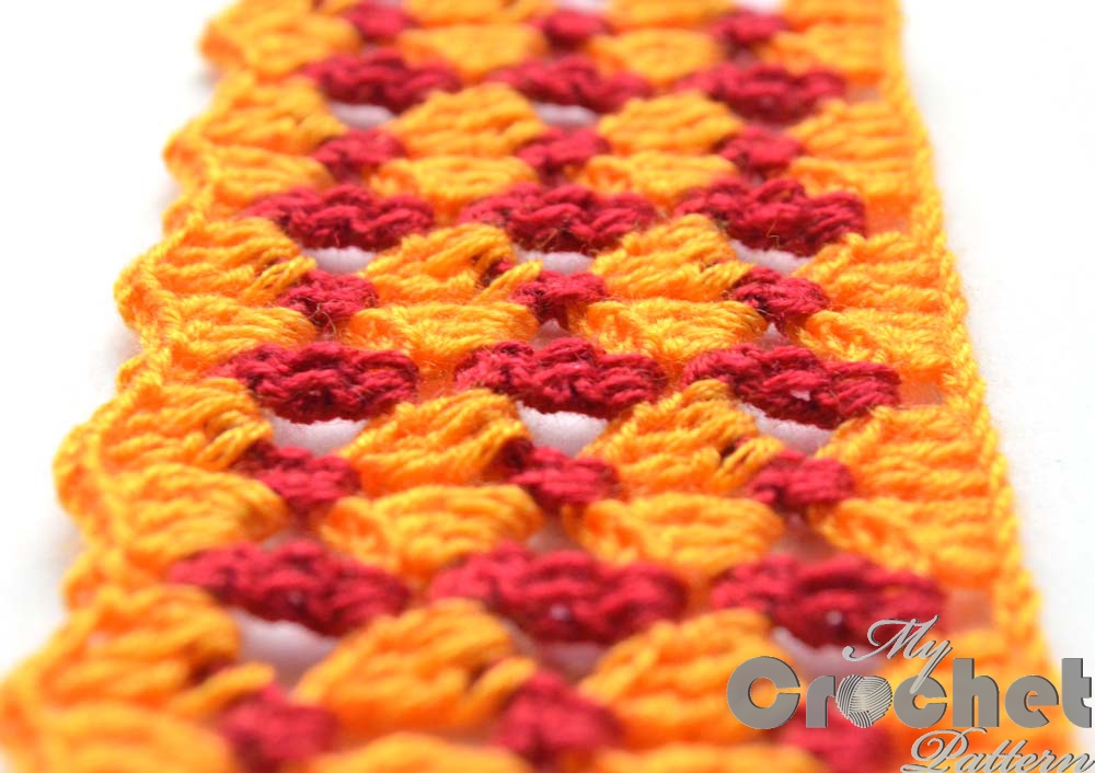 orange lace pattern red stripes close photo orange lace pattern red stripes close photo