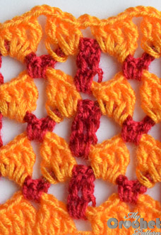 orange lace pattern red stripes orange lace pattern red stripes