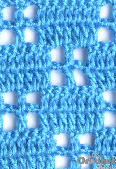 blue filet pattern little squares blue filet pattern little squares