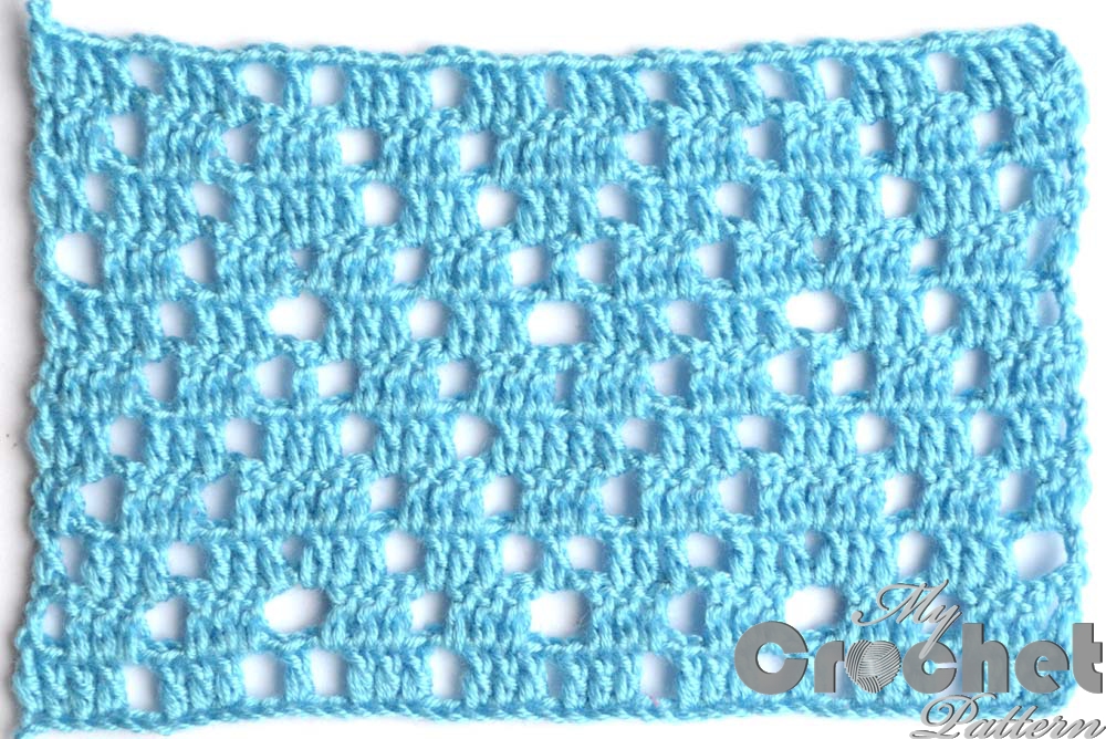 filet zig-zag crochet pattern - big photo