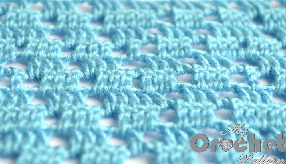 filet zig-zag crochet pattern - close photo filet zig-zag crochet pattern - close photo