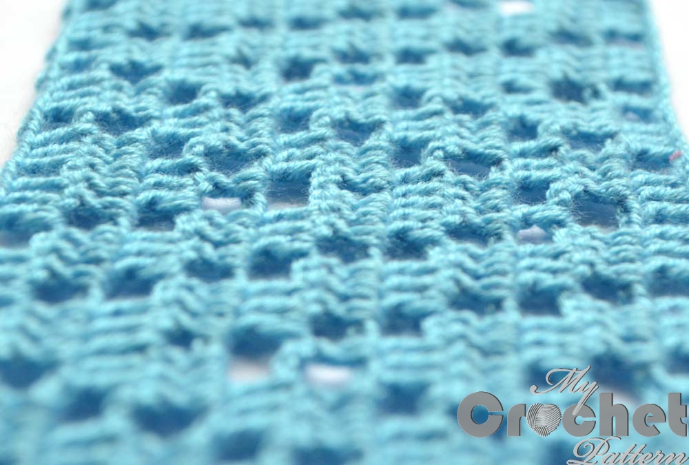 filet zig-zag crochet pattern - close photo2 filet zig-zag crochet pattern - close photo2