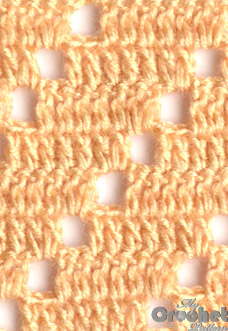light brown filet pattern with squares light brown filet pattern with squares