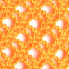 orange lace 3d network pattern
