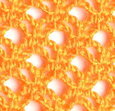 orange lace 3d network pattern