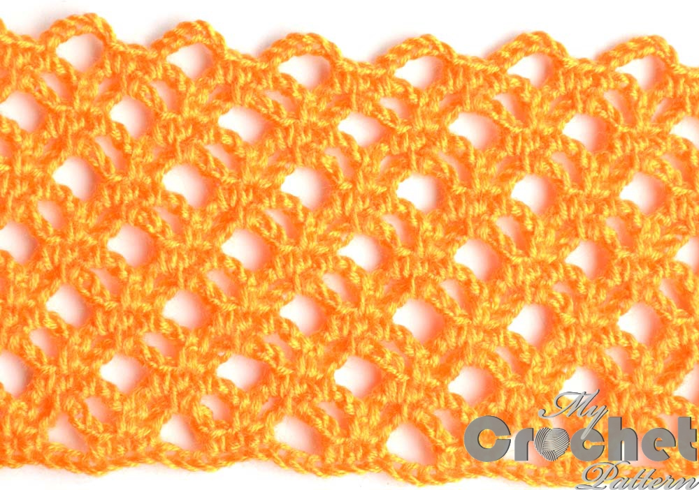 orange lace 3d network pattern - big photo