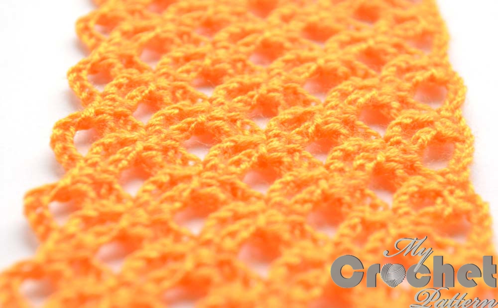orange lace 3d network pattern - close photo