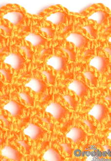 orange lace 3d network pattern