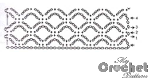 orange lace 3d network pattern - stitch pattern