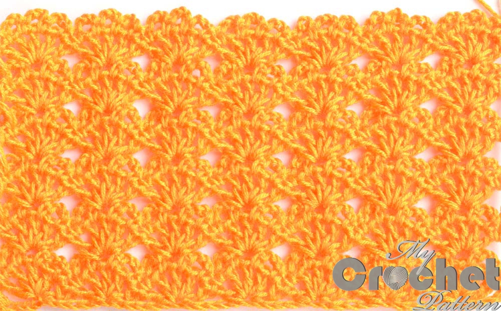 yellow lace shell crochet - big photo