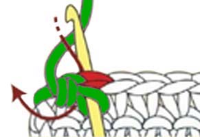 crab stitch - step 4