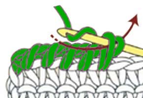 crab stitch - step 5