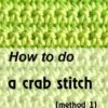 how to do a crab stitch