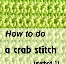 how to do a crab stitch