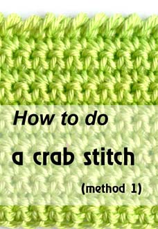 how to do a crab stitch