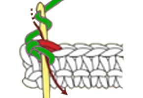 reverse single crochet stitch - step 1 reverse single crochet stitch - step 1