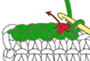 reverse single crochet stitch - step 8 reverse single crochet stitch - step 8