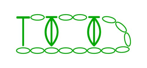 puff in one stitch - stitches scheme puff in one stitch - stitches scheme