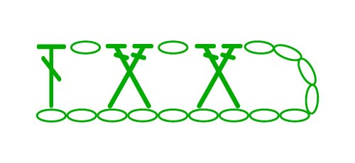 1-over-1 dc cross - stitches scheme 1-over-1 dc cross - stitches scheme