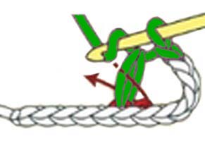 1-over-1 hdc cross - step 3