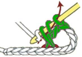 1-over-1 hdc cross - step 4